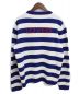 GUCCI (グッチ) タイガーヘッドストライプセーター ブルー×ホワイト サイズ:M：32800円