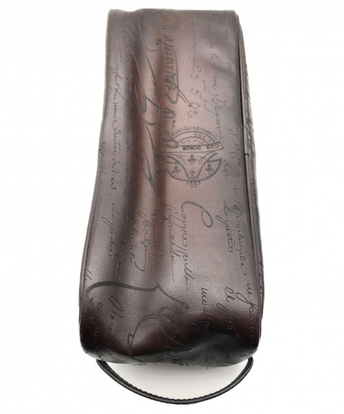 Berluti（ベルルッティ）Berluti (ベルルッティ) トイレタリーポーチ ブラウン サイズ:- カリグラフィ Formula 1003 A1109の古着・服飾アイテム