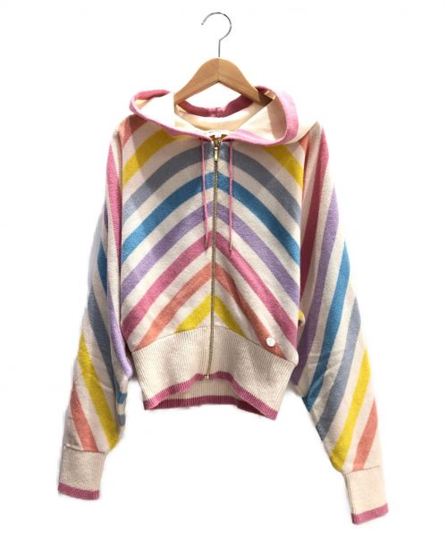 CHANEL（シャネル）CHANEL (シャネル) LA PAUSAカシミヤドルマンジップパーカー サイズ:36の古着・服飾アイテム