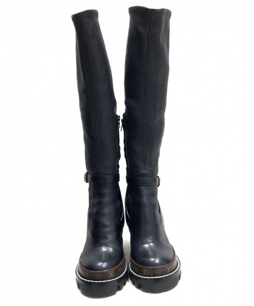 LOUIS VUITTON（ルイ ヴィトン）LOUIS VUITTON (ルイヴィトン) ロングブーツ ブラック サイズ:35 スタートレイル・ライン MA0159の古着・服飾アイテム