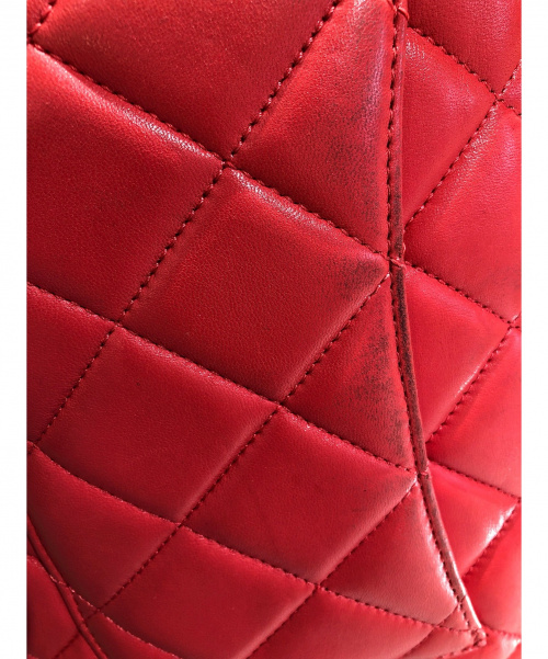 CHANEL（シャネル）CHANEL (シャネル) トップハンドルマトラッセ レッド ラムスキンの古着・服飾アイテム