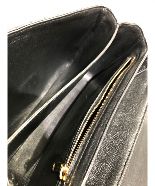 CELINE（セリーヌ）CELINE (セリーヌ) キルティングチェーンショルダーバッグ ブラック サイズ:ミディアム C(セー)の古着・服飾アイテム