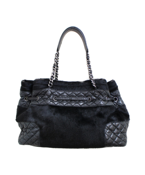 CHANEL（シャネル）CHANEL (シャネル) チェーンハラコトートバッグ ブラック サイズ:-の古着・服飾アイテム