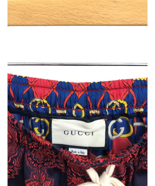 GUCCI（グッチ）GUCCI (グッチ) シルクジョギングパンツ レッド サイズ:XXSの古着・服飾アイテム