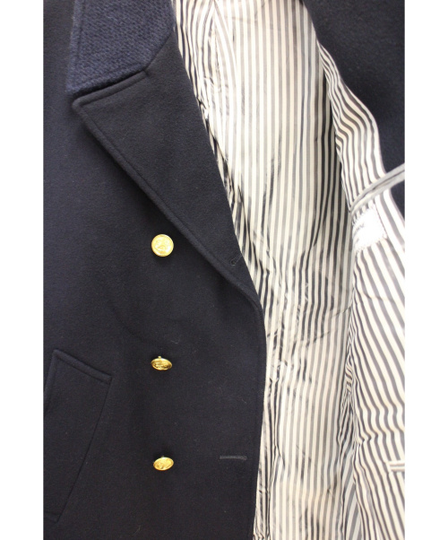 Thom Browne（トムブラウン）Thom Browne (トムブラウン) Pコート ネイビー サイズ:1の古着・服飾アイテム