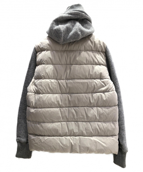 MONCLER（モンクレール）MONCLER (モンクレール) 切替ダウンジャケット ベージュ サイズ:3の古着・服飾アイテム