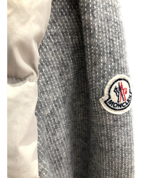 MONCLER（モンクレール）MONCLER (モンクレール) 切替ダウンジャケット ベージュ サイズ:3の古着・服飾アイテム