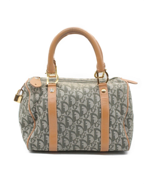Christian Dior（クリスチャン ディオール）Christian Dior (クリスチャンディオール) トロッター ミニボストンバッグ グリーン サイズ:- トロッターの古着・服飾アイテム