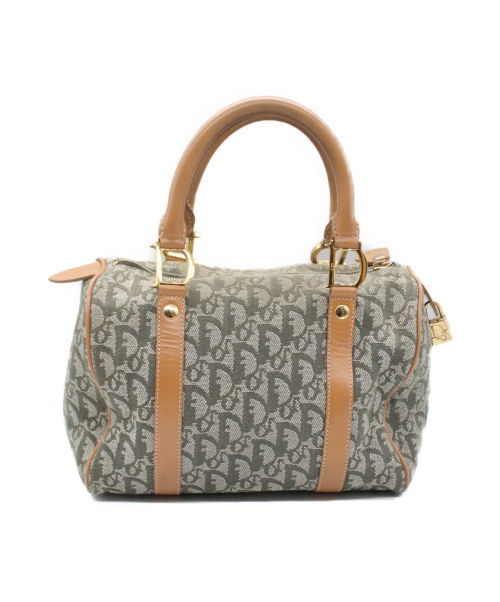 Christian Dior（クリスチャン ディオール）Christian Dior (クリスチャンディオール) トロッター ミニボストンバッグ グリーン サイズ:- トロッターの古着・服飾アイテム