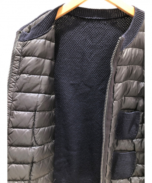 MONCLER（モンクレール）MONCLER (モンクレール) ダウンコンビニットジャケット ネイビー サイズ:XS MAGLIONE TRICOT ALLA COREANAの古着・服飾アイテム