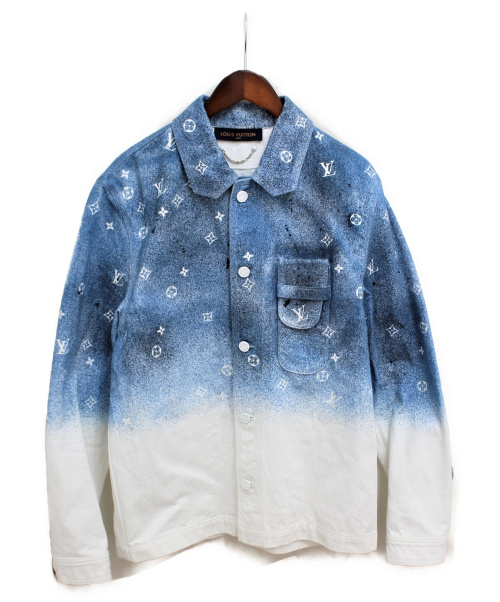LOUIS VUITTON（ルイ ヴィトン）LOUIS VUITTON (ルイヴィトン) 20SS グラデーションジャケット ブルー×ホワイト サイズ:Mの古着・服飾アイテム