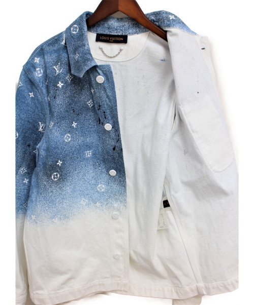 LOUIS VUITTON（ルイ ヴィトン）LOUIS VUITTON (ルイヴィトン) 20SS グラデーションジャケット ブルー×ホワイト サイズ:Mの古着・服飾アイテム