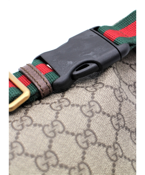 GUCCI（グッチ）GUCCI (グッチ) クーリエ GGスプリーム ベルトバッグ ブラウン サイズ:- 529711 213048の古着・服飾アイテム