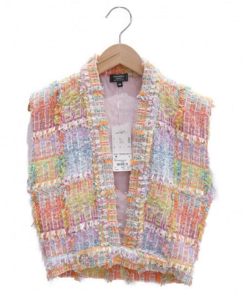 CHANEL（シャネル）CHANEL (シャネル) ツイードベスト サイズ:38 未使用品の古着・服飾アイテム
