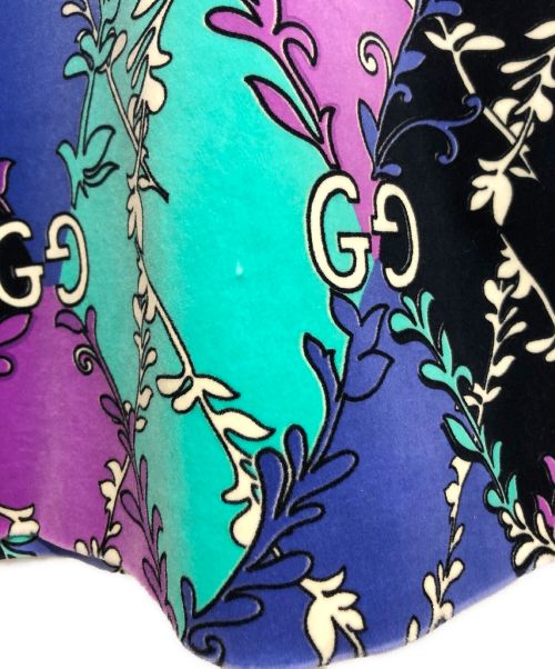 GUCCI（グッチ）GUCCI (グッチ) 20SS GGランバスラマージュプリントスカート パープル サイズ:40の古着・服飾アイテム