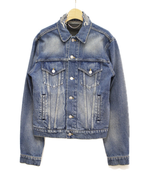 BALENCIAGA（バレンシアガ）BALENCIAGA (バレンシアガ) キャンペーンロゴデニムジャケット インディゴ サイズ:46の古着・服飾アイテム