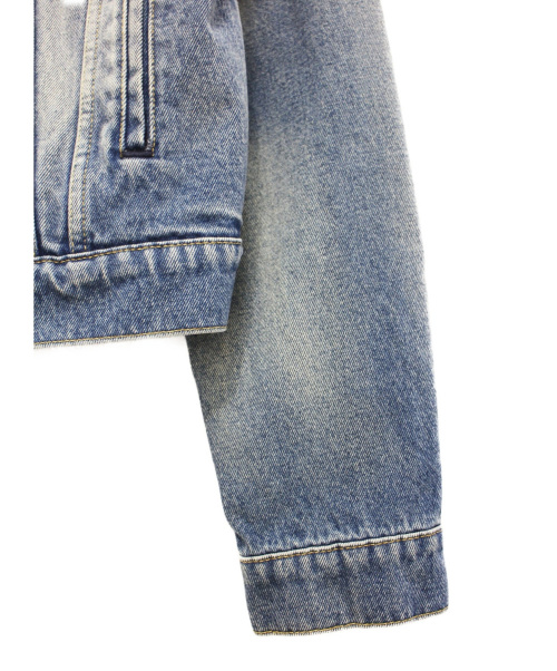 BALENCIAGA（バレンシアガ）BALENCIAGA (バレンシアガ) キャンペーンロゴデニムジャケット インディゴ サイズ:46の古着・服飾アイテム