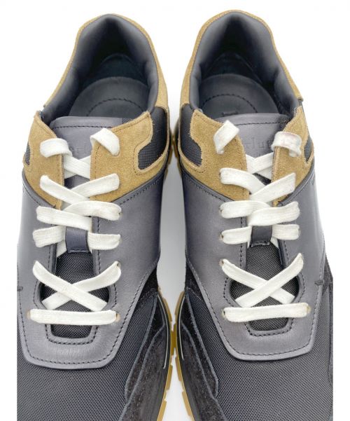 Berluti（ベルルッティ）Berluti (ベルルッティ) ラントラックトリノスニーカー ブラック×ブラウン サイズ:6 1/2 Run Track Torino レザー×スエードの古着・服飾アイテム