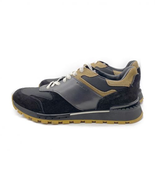 Berluti（ベルルッティ）Berluti (ベルルッティ) ラントラックトリノスニーカー ブラック×ブラウン サイズ:6 1/2 Run Track Torino レザー×スエードの古着・服飾アイテム