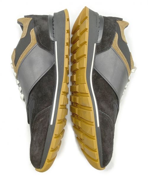 Berluti（ベルルッティ）Berluti (ベルルッティ) ラントラックトリノスニーカー ブラック×ブラウン サイズ:6 1/2 Run Track Torino レザー×スエードの古着・服飾アイテム