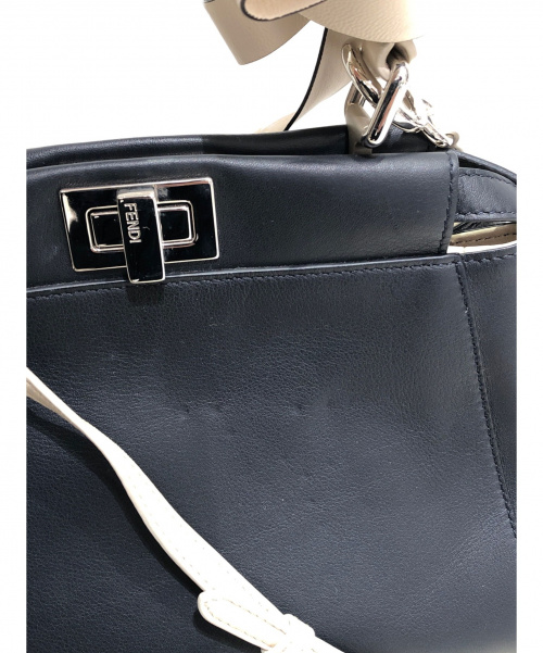 FENDI（フェンディ）FENDI (フェンディ) ミニピーカーブー ネイビー サイズ:- リボンの古着・服飾アイテム