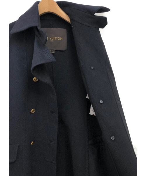 LOUIS VUITTON（ルイ ヴィトン）LOUIS VUITTON (ルイヴィトン) ダブルブレストロングコート ネイビー サイズ:36の古着・服飾アイテム