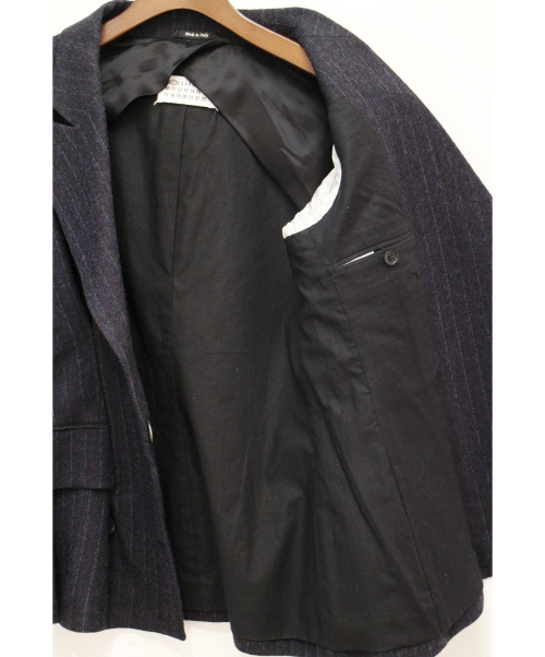 Maison Margiela（メゾンマルジェラ）Maison Margiela (メゾンマルジェラ) ラップジャケット ネイビー サイズ:38の古着・服飾アイテム