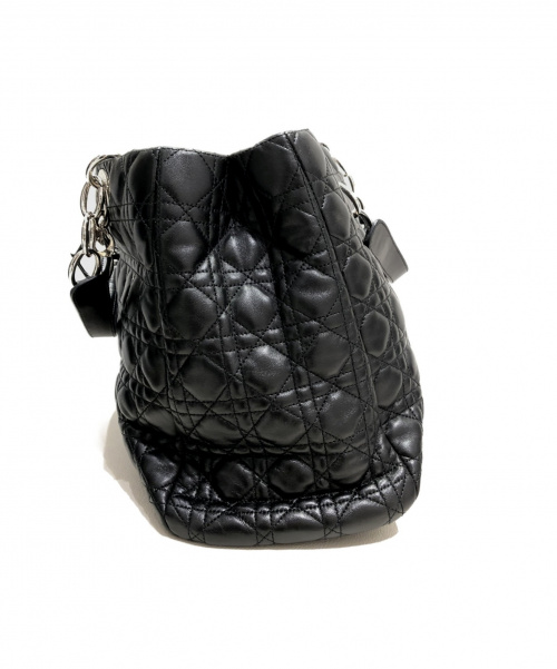 Christian Dior（クリスチャン ディオール）Christian Dior (クリスチャンディオール) カナージュチェーントートバッグ ブラック サイズ:-の古着・服飾アイテム