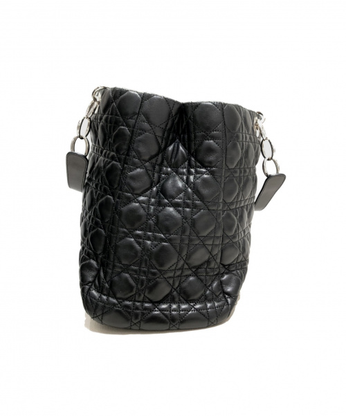 Christian Dior（クリスチャン ディオール）Christian Dior (クリスチャンディオール) カナージュチェーントートバッグ ブラック サイズ:-の古着・服飾アイテム