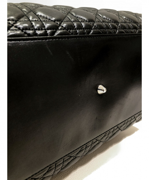 Christian Dior（クリスチャン ディオール）Christian Dior (クリスチャンディオール) カナージュチェーントートバッグ ブラック サイズ:-の古着・服飾アイテム