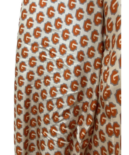 GUCCI（グッチ）GUCCI (グッチ) シルクネックボウタイブラウス ブラウン サイズ:40 シルク100%の古着・服飾アイテム