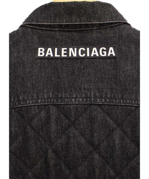 BALENCIAGA（バレンシアガ）BALENCIAGA (バレンシアガ) ドッキングデニムジャケット ブラック サイズ:34の古着・服飾アイテム