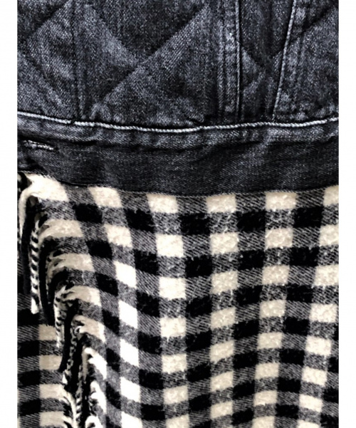 BALENCIAGA（バレンシアガ）BALENCIAGA (バレンシアガ) ドッキングデニムジャケット ブラック サイズ:34の古着・服飾アイテム