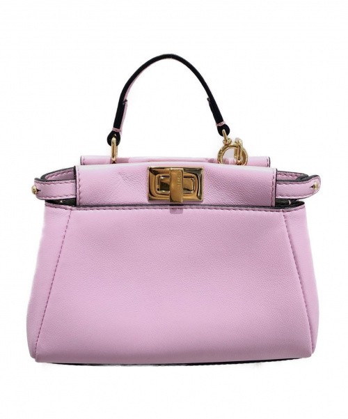 FENDI（フェンディ）FENDI (フェンディ) マイクロピーカブー ピンク  8M0355 K47-159-8241の古着・服飾アイテム