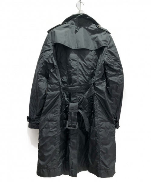 MONCLER（モンクレール）MONCLER (モンクレール) ナイロントレンチコート ブラック サイズ:1の古着・服飾アイテム