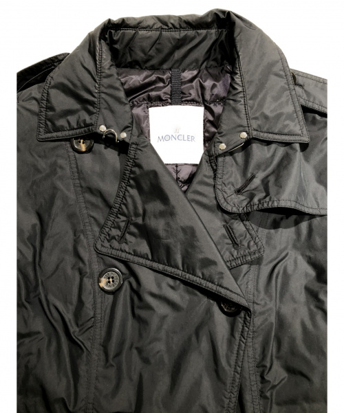 MONCLER（モンクレール）MONCLER (モンクレール) ナイロントレンチコート ブラック サイズ:1の古着・服飾アイテム