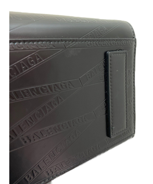 BALENCIAGA（バレンシアガ）BALENCIAGA (バレンシアガ) ロゴ型押し2WAYバッグ ブラック 580664 1000.W.535269の古着・服飾アイテム