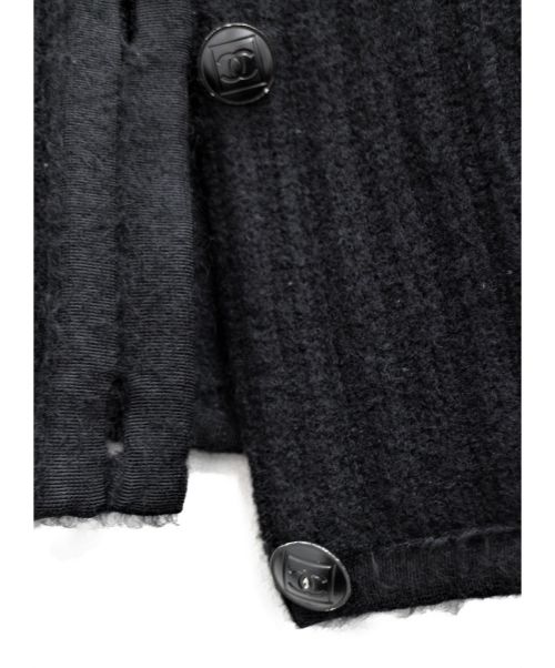 CHANEL（シャネル）CHANEL (シャネル) ココマークボタンウールジャケット ブラック サイズ:34の古着・服飾アイテム