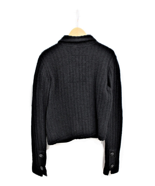 CHANEL（シャネル）CHANEL (シャネル) ココマークボタンウールジャケット ブラック サイズ:34の古着・服飾アイテム