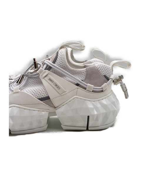 JIMMY CHOO（ジミーチュウ）JIMMY CHOO (ジミーチュウ) DIAMOND TRAIL SNEAKER オプティカルホワイト サイズ:38 DIAMOND TRAILの古着・服飾アイテム
