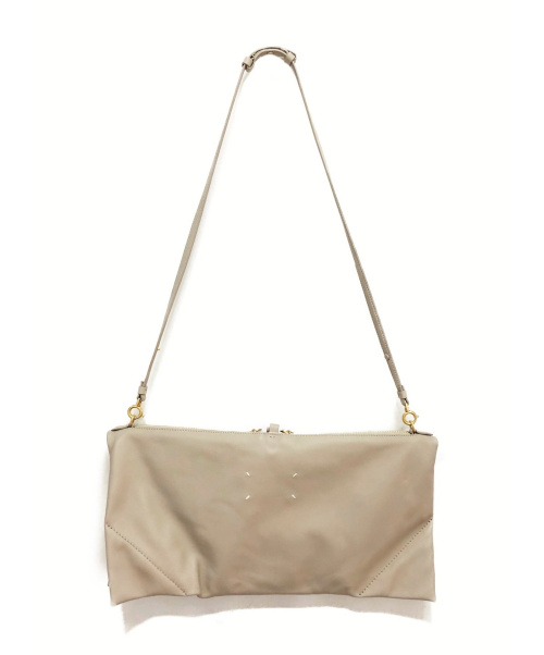 Maison Margiela（メゾンマルジェラ）Maison Margiela (メゾンマルジェラ) レザーショルダーバッグ ベージュ サイズ:- 未使用品 S56WG0064の古着・服飾アイテム