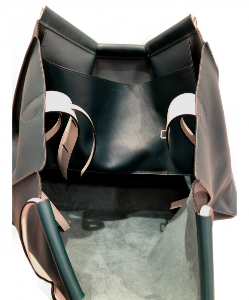 CELINE（セリーヌ）CELINE (セリーヌ) Large Sloutchy Tote グリーン サイズ:- トートバッグの古着・服飾アイテム