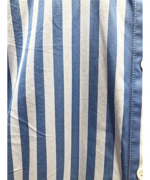 CELINE（セリーヌ）CELINE (セリーヌ) ストライプシャツワンピース ブルー サイズ:42の古着・服飾アイテム