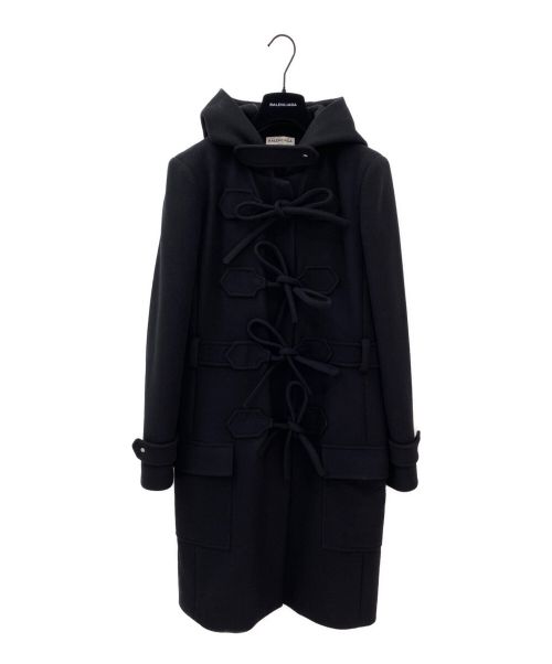 BALENCIAGA（バレンシアガ）BALENCIAGA (バレンシアガ) リボンダッフルコート ブラック サイズ:40の古着・服飾アイテム