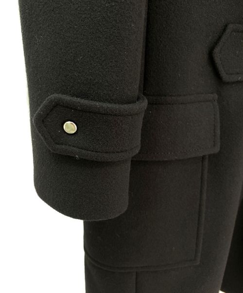 BALENCIAGA（バレンシアガ）BALENCIAGA (バレンシアガ) リボンダッフルコート ブラック サイズ:40の古着・服飾アイテム