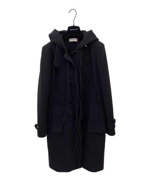 BALENCIAGA（バレンシアガ）BALENCIAGA (バレンシアガ) リボンダッフルコート ブラック サイズ:40の古着・服飾アイテム