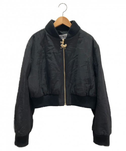 LOEWE（ロエベ）LOEWE (ロエベ) ボンバージャケット ブラック サイズ:40の古着・服飾アイテム