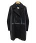 Maison Margiela（メゾンマルジェラ）の古着「ウールカシミヤ切替チェスターコート」｜ブラック