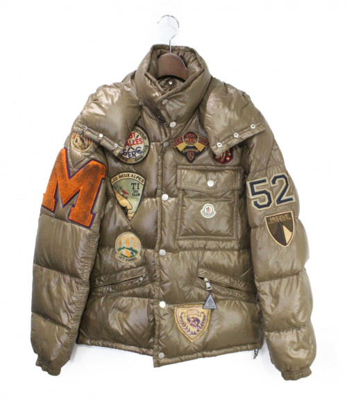 MONCLER（モンクレール）MONCLER (モンクレール) K2スペシャル ワッペン付ダウンジャケット ブラウン サイズ:2の古着・服飾アイテム
