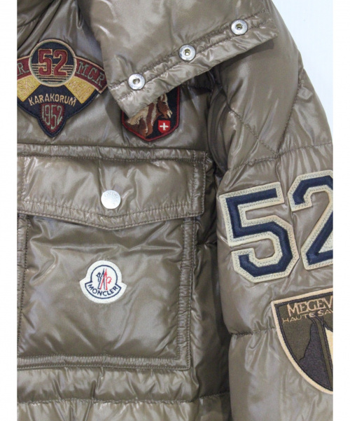 MONCLER（モンクレール）MONCLER (モンクレール) K2スペシャル ワッペン付ダウンジャケット ブラウン サイズ:2の古着・服飾アイテム